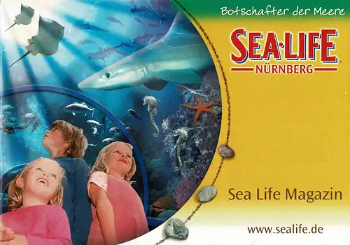 Sea Life Magazin (Kinder in "Unterwassertunnel") + Ausmalposter für Kinder. 