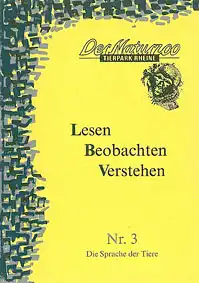 Lesen, Beobachten, Verstehen Nr. 3 Die Sprache der Tiere. 