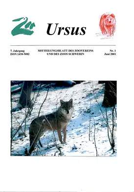 Ursus - Mitteilungsblatt des Zoovereins Schwerin, 7. Jahrgang Nr 1/ Juni 2001. 