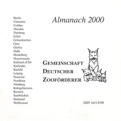 Gemeinschaft Deutscher Zoof?rderer. Almanach 2000. 