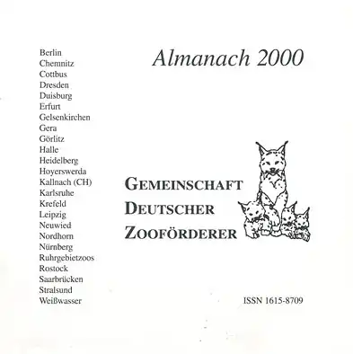 Gemeinschaft Deutscher Zooförderer. Almanach 2000. 