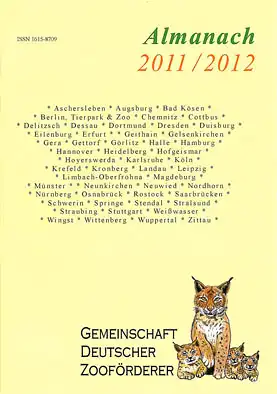 Gemeinschaft Deutscher Zooförderer. Almanach 2011/2012. 
