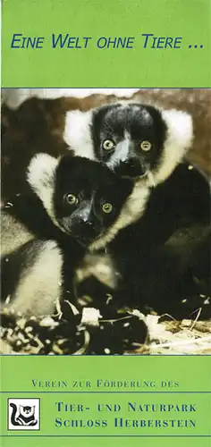 Kurz-Info (grün; schwarz-weiße Varis) Eine Welt ohne Tiere…. 