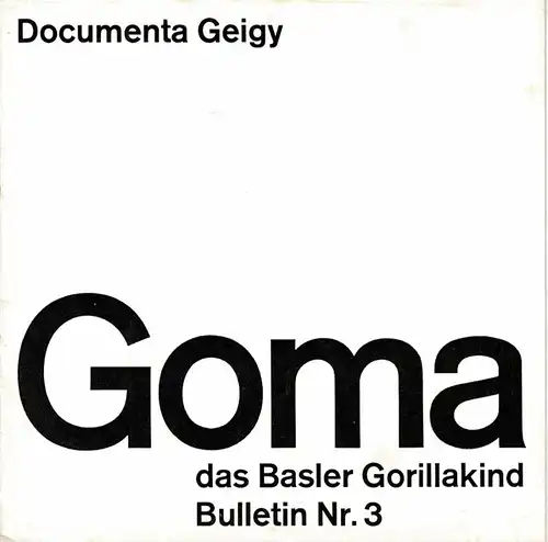 Goma das Basler Gorillakind. Bulletin Nr. 3. 