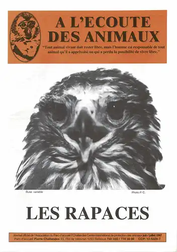 Les rapaces. Juin/Juillet 1997. 