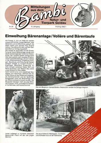 Mitteilungen "Bambi" Nr. 20. 