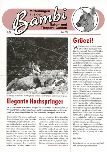 Mitteilungen "Bambi" Nr. 40. 