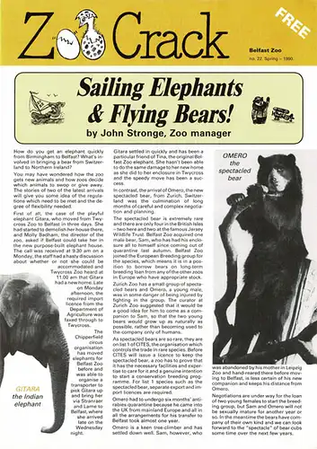 Zoo Crack, no. 22 Spring 1990. 