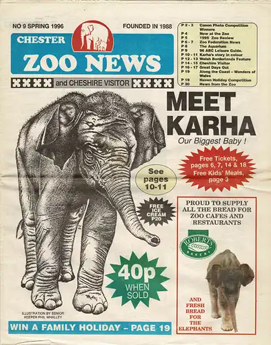 Zoo News No. 9 Spring 1996. 