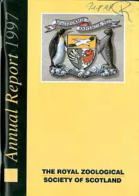 Annual Report 1997 mit Tierbestandsliste des Edinburgher Zoo. 