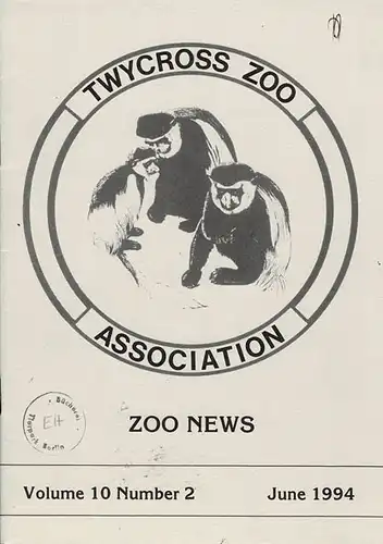 Zoo News Volume 10 Number 2 / June 1994. 