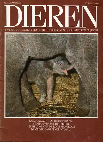 Dieren, N. 3, 1. Jg., Sep/Okt 1984. 
