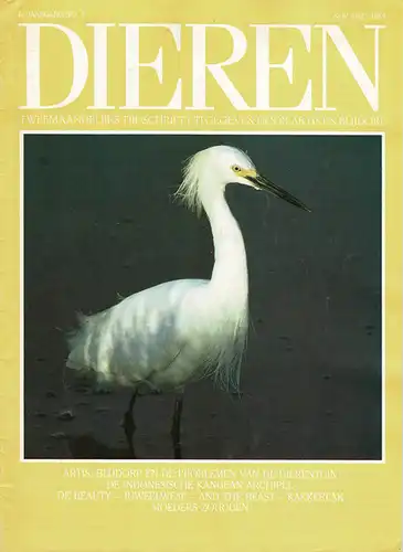Dieren, N. 4, 1. Jg., Nov/Dec 1984. 