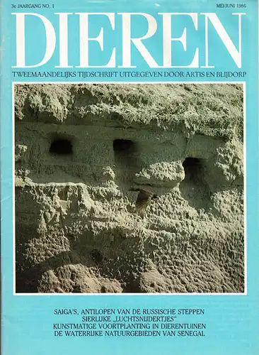 Dieren, N. 1, 3. Jg., Mei/Juni 1986. 