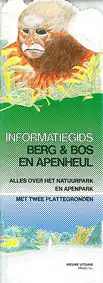 Informatiegids, Berg & Bos en Apenheul, Alles over het Natuurpark en Apenpark, met twee Plattegronden (Zeichnung Affe, obere Kante geriffelt). 