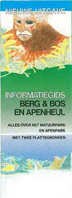 Informatiegids, Berg & Bos en Apenheul, Alles over het Natuurpark en Apenpark, met twee Plattegronden (Zeichnung Affe); Nachdruck. 