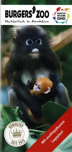 Führer "Natürlich in Arnheim" (Langur mit Nachwuchs). 