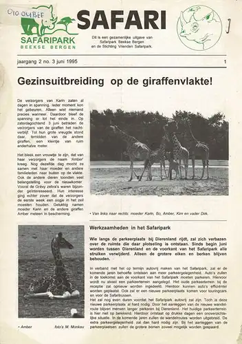 Safari. Jaargang 2, no. 3 juni 1995. 