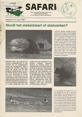 Safari. Jaargang 4, no. 3 juni 1997. 