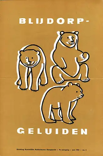 Blijdorp-Geluiden 9e jg, ju, no.6. 
