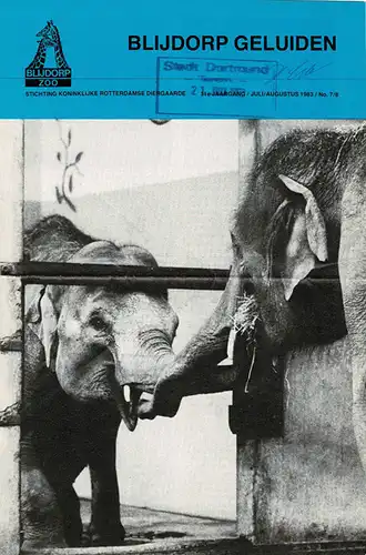 Blijdorp-Geluiden 31e jg, jul/aug, no. 7/8. 