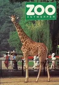 Zooführer (Giraffe) mit Faltplan und Banderole. 