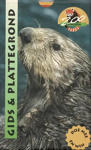 Zooführer mit Lageplan (Otter) mit Lageplan in Papiertasche. 