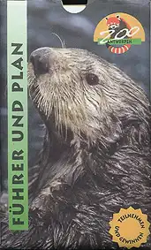 Zooführer mit Lageplan (Otter) mit Lageplan. 