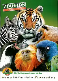 Zooführer (diverse Tiere) mit Lageplan und Kinderseiten (6 Tiere - Met het hele zootje naar de zoo). 
