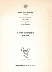 Rapport de L´Exercice 1973-1974. 