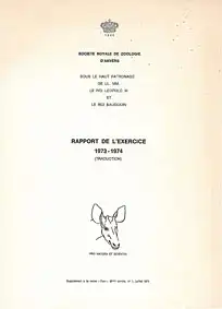 Rapport de LïExercice 1973-1974. 