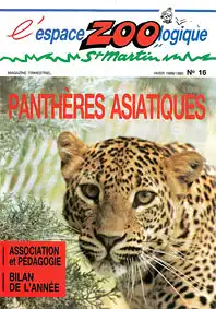 l´espace Zoologique St. Martin, Magazine, Hiver 1989/1990, No 16. 