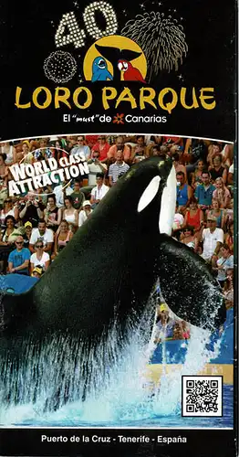 Loro Parque 40 World Class Attraction (Orca mit Zuschauern, Siam Park Water Kingdom - Loro Show)). 
