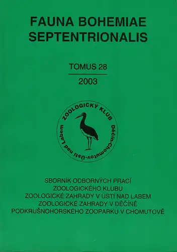 Fauna Bohemiae Septentrionalis (Tomus 28, 2003). 