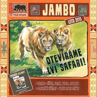 Jambo 2015 (gezeichnete Löwen, "Eröffnung Löwensafari). 