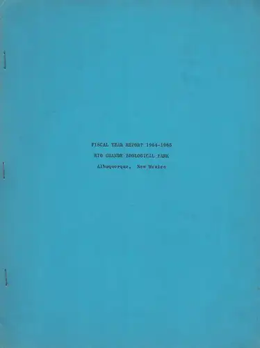 Fiscal Year Report 1964-1965. 