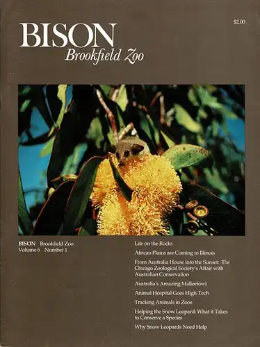 Chicago Zoological Society, BISON (Vol. 6, No. 1). 