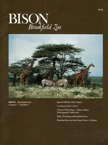 Chicago Zoological Society, BISON (Vol. 7, No. 1). 