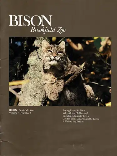 Chicago Zoological Society, BISON (Vol. 7, No. 2). 