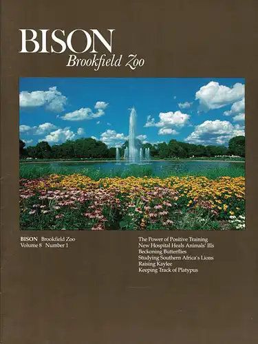 Chicago Zoological Society, BISON (Vol. 8, No. 1). 