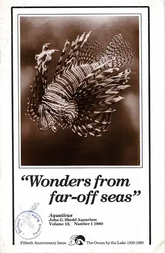 aquaticus - Vol. 12, No. 1, 1980 ("Wonders from far-off seas"). 