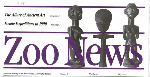 Zoo News, July, 1989. 