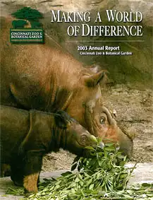 Annual Report 2003 Making A World of Difference (Sumatran rhino). 