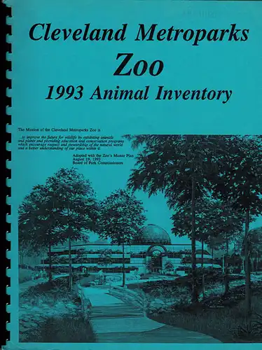 Animal Inventory 1993. 