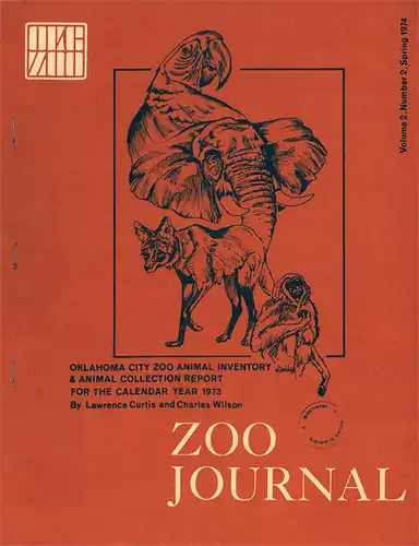 Zoo Journal Vol.2, No.2 - Animal Inventory & Animal Collection Report for the year 1973. 