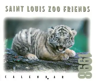 Saint Louis Zoo Friends. Calendar 1998. 