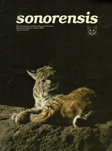 sonorensis Newsletter Vol. 2 Nr. 2 - Winter 1980. 