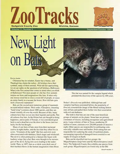 Zoo Tracks (Newsletter) Volume 11, No.5. 