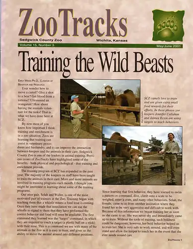 Zoo Tracks (Newsletter) Volume 15, No.3. 