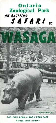 Infofaltblatt "An exciting Safari to Wasaga". 